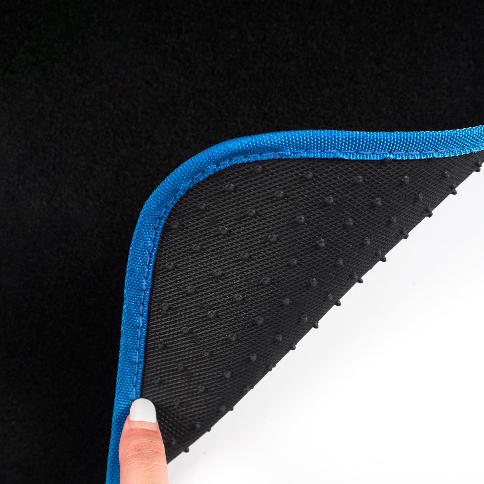 August Auto Universal Soccer and Trim Design Car Floor Mats Understated Nobility Blue Car Floor Mats with Heel — view 5