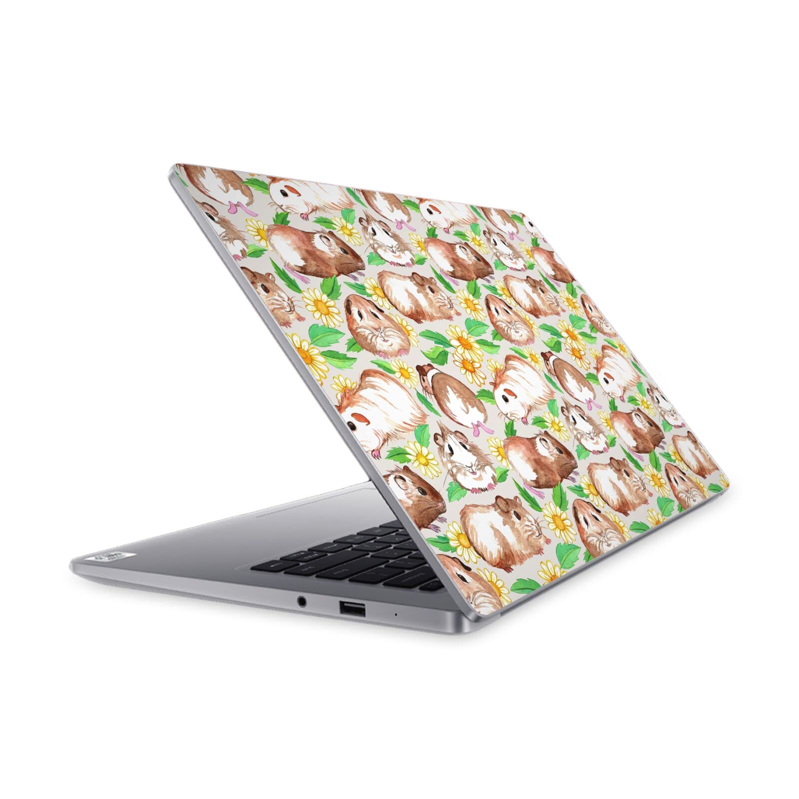 Skin Mi NoteBook 14 2020 anti-rayures pour masquer les défauts du capot avec un décor aquarelle - 7