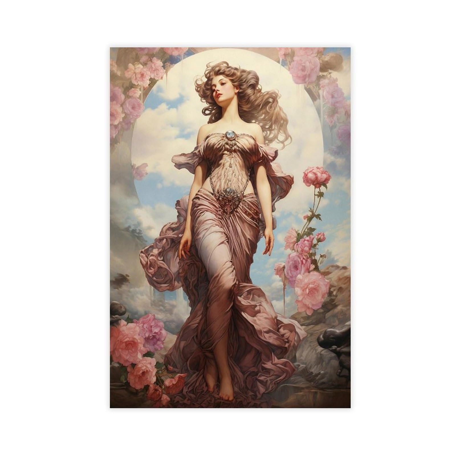 NCUDANK Aphrodite Poster Canvas Poster Bedroom Decor Landscape Office Room Decor Gift 20x30inch(50x75cm)