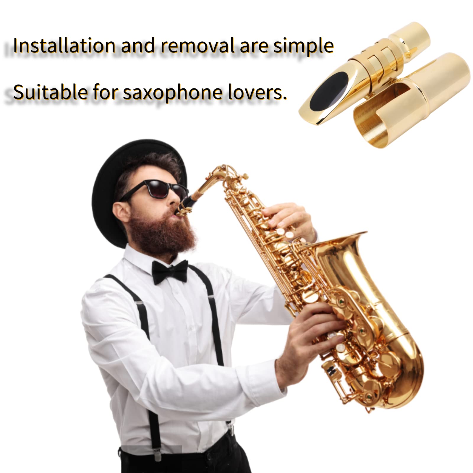 Bec Buccal De Saxophone Alto 5c, Bec Buccal De Saxophone Alto 5c Avec Embout Protecteur D'instruments De Musiqueaccessoires pour instruments ¨¤ vent
