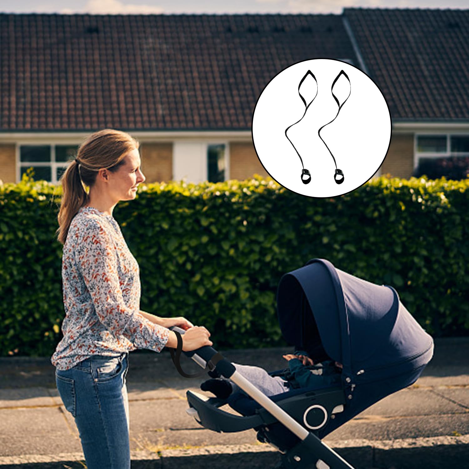 2 Pezzi di Passeggino Cinghie da Polso, 2 Pezzi di Passeggino Ganci, Passeggino Antiscivolo Cinghie, Passeggino Accessori, Bambino di Stoccaggio Ganci, Moderno E Semplice Appeso.