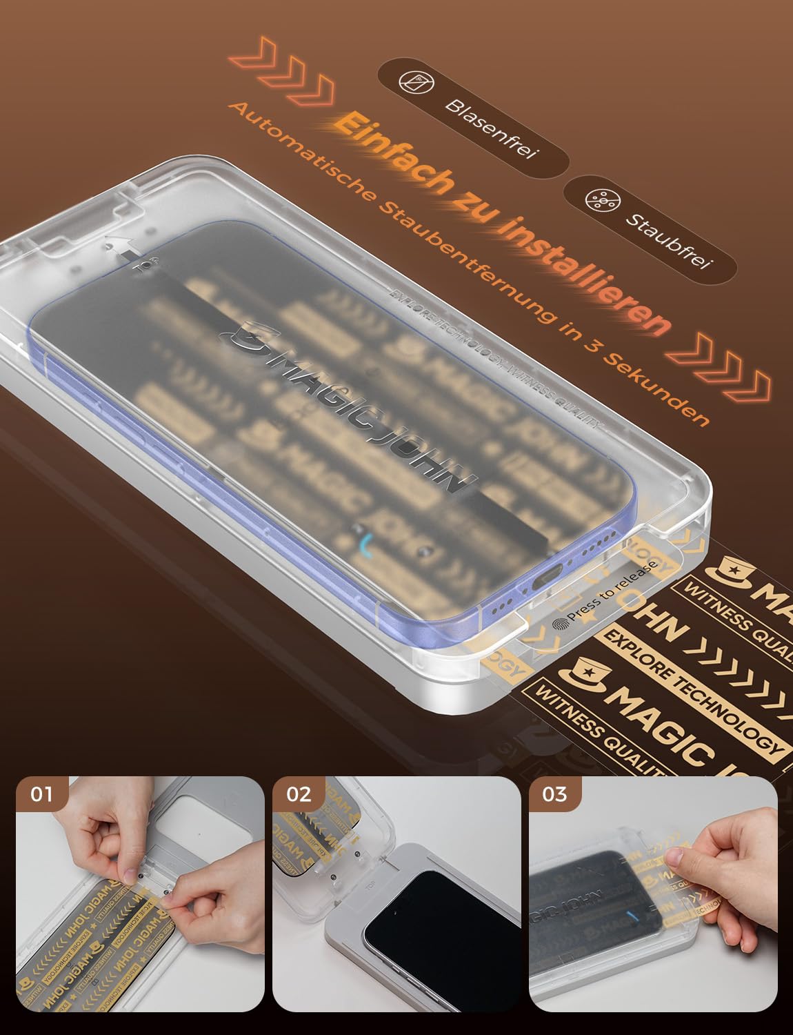 MAGIC JOHN 2 pezzi per iPhone 11 / iPhone XR per pellicola