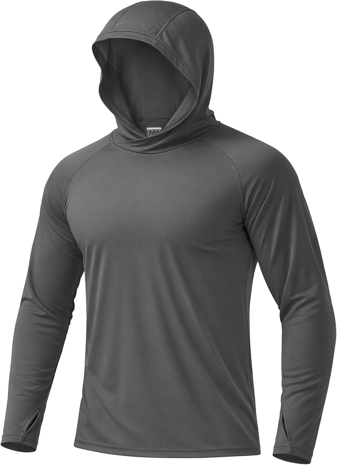 Boladeci Men's UPF 50+ Sun Protection Hoodie Shirts Lightweight Long Sleeve Rash Guard Fishing Swim Shirts