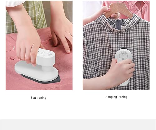 Miniatura 2 de Fabater Mini plancha inalámbrica para ropa, plancha eléctrica portátil de mano recargable por USB, máquina de planchar en seco y húmedo con 3