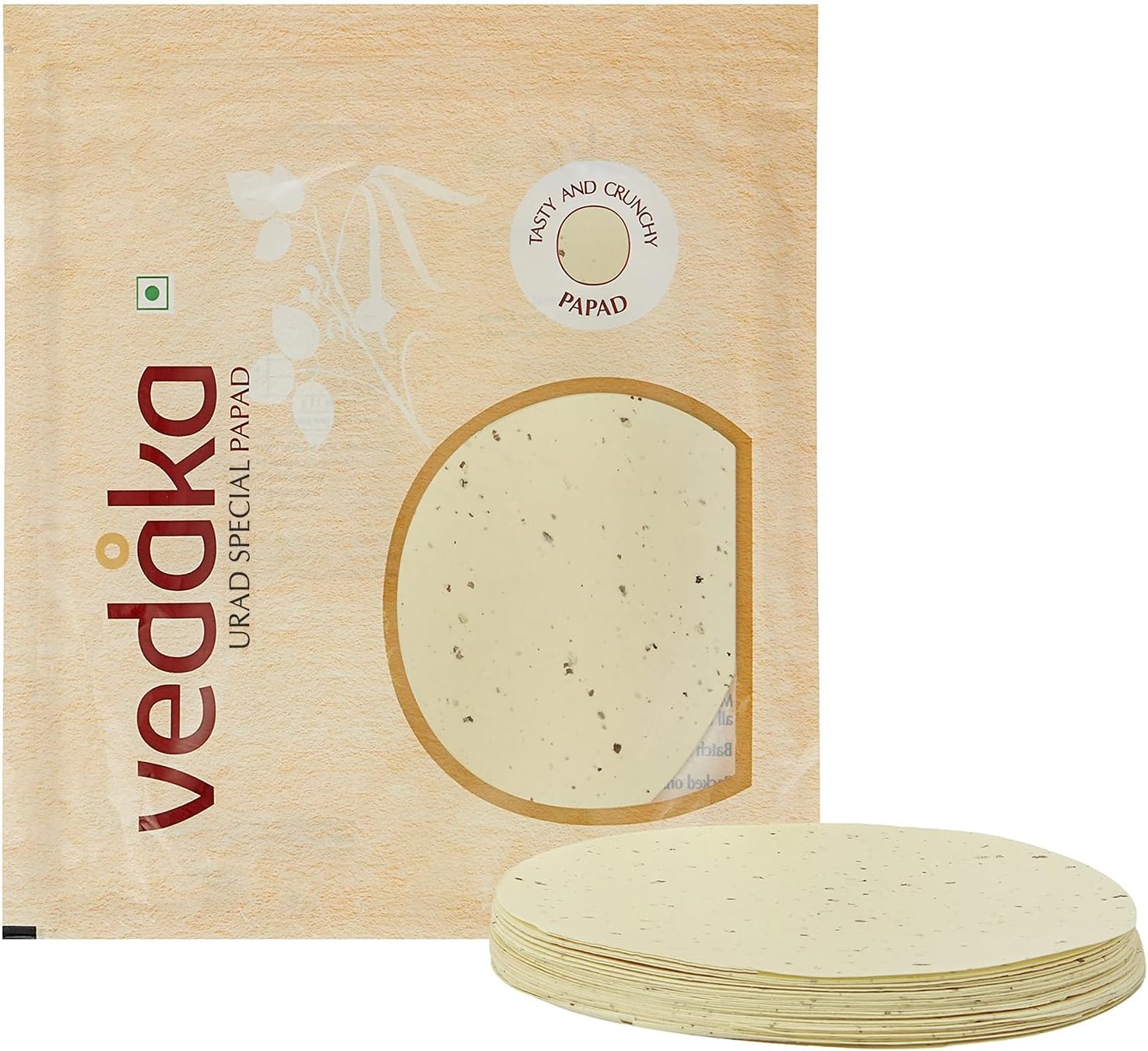 Amazon Brand - Vedaka Urad Special Papad, 400 g