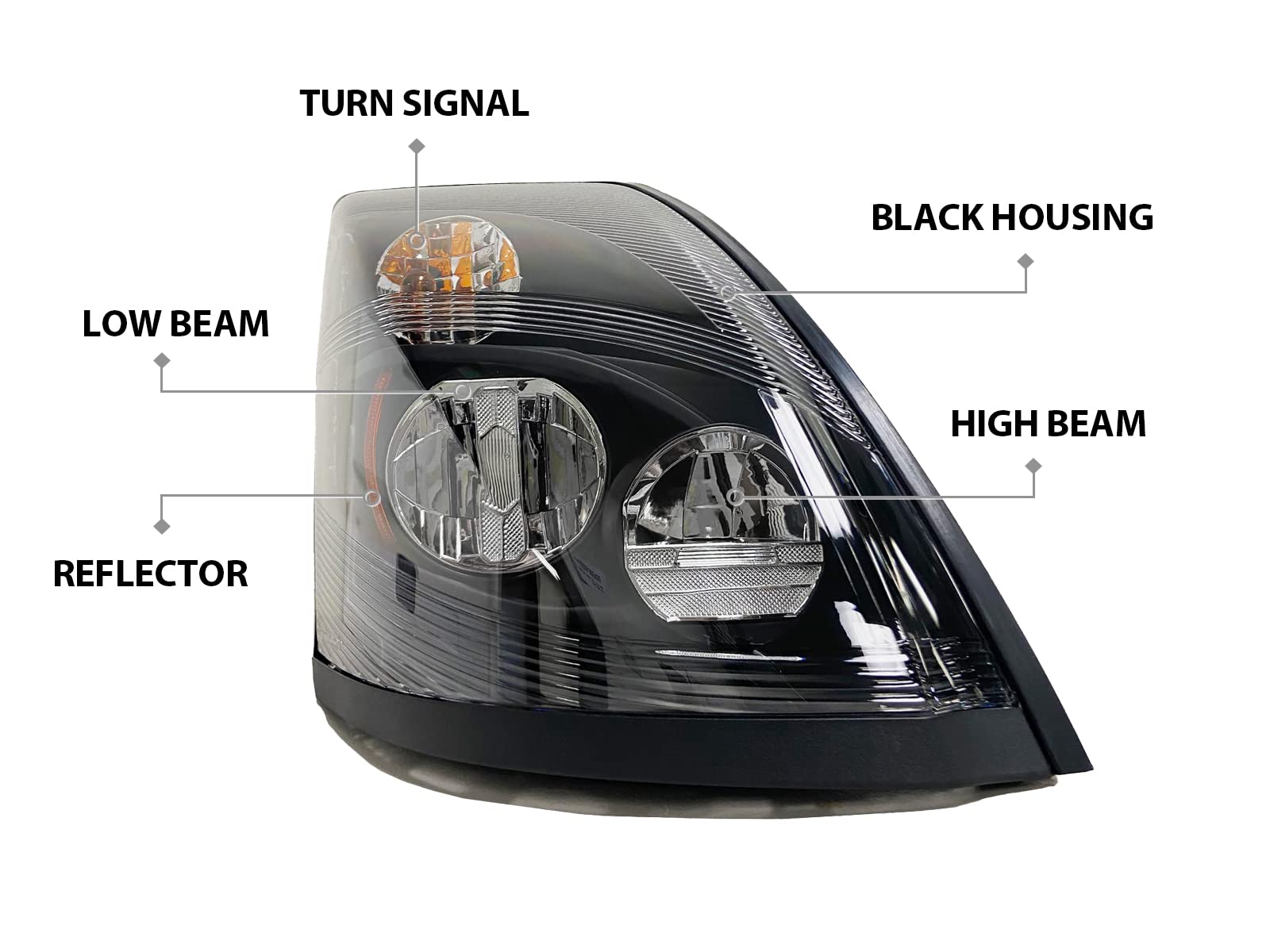 Amazon.com: Auto Parts Avenue APA Replacement Black Full LED