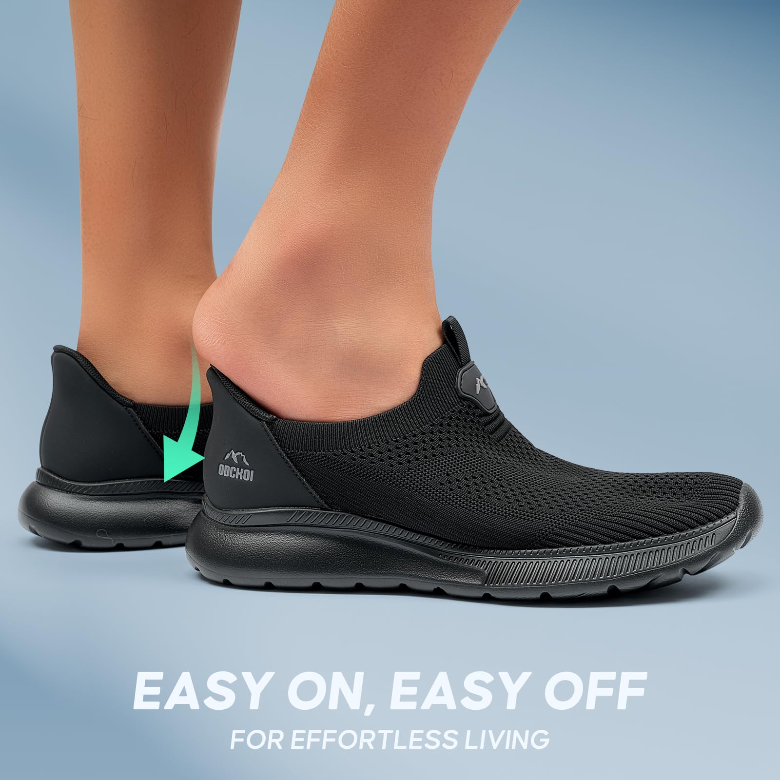 ODCKOI Slip-on Snakers: Breathable, Comfortable Men's Running Shoes, Lightweight Sneakers, Jogging Shoes