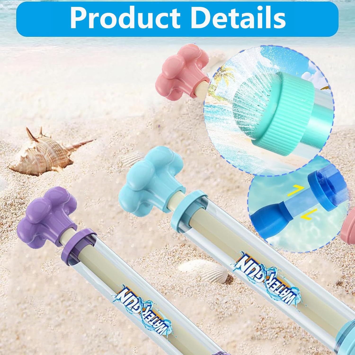 Pistole Ad Acqua Fuochi D'Artificio - Giocattolo Estivo Per Bambini E Adulti