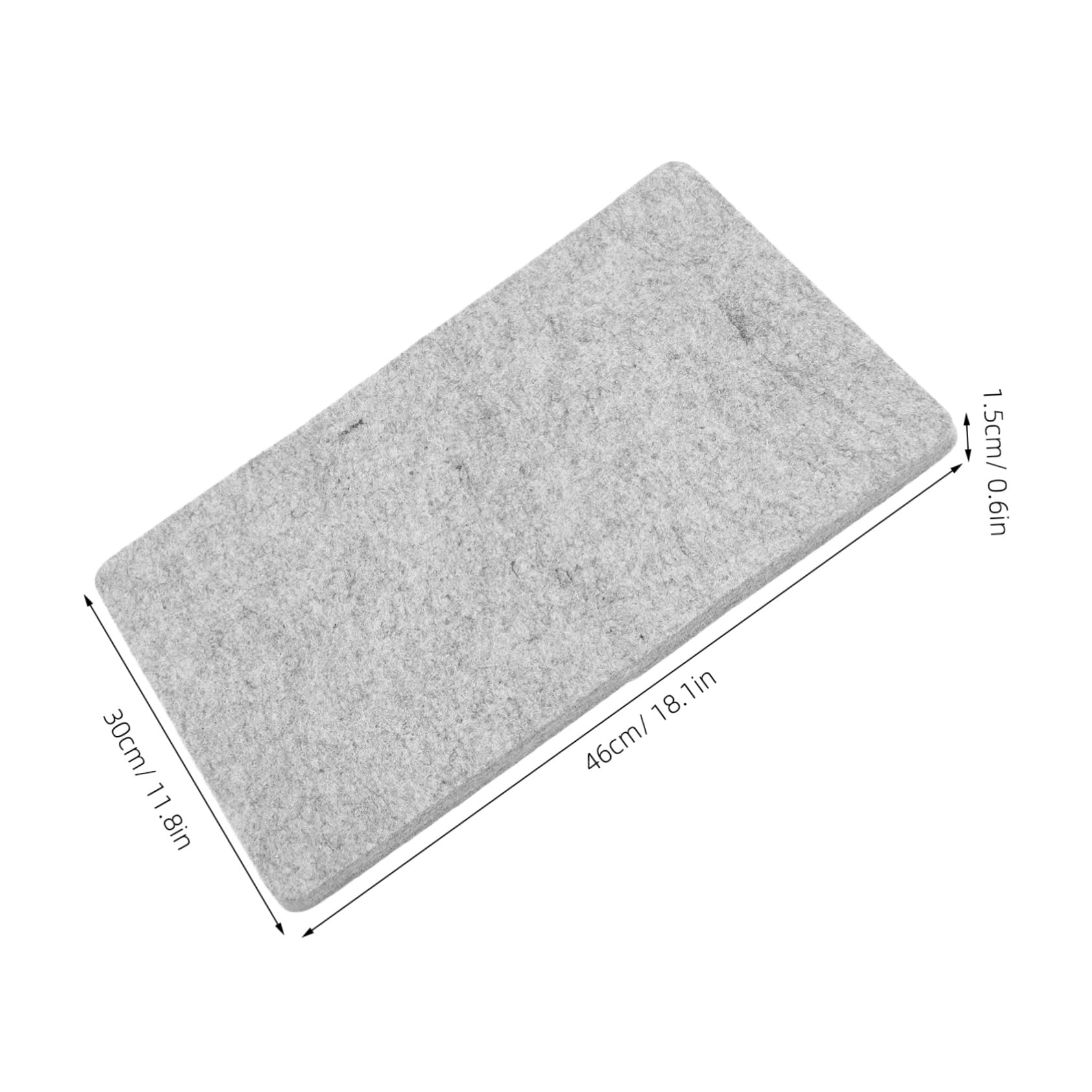 Filz Bügelmatte 30x45cm für Kleidung und Stoffe | Wollfilz, 12x18 Zoll Format, Hohe Absorption und Pflegeleicht, für Trockenreinigung und Nähen