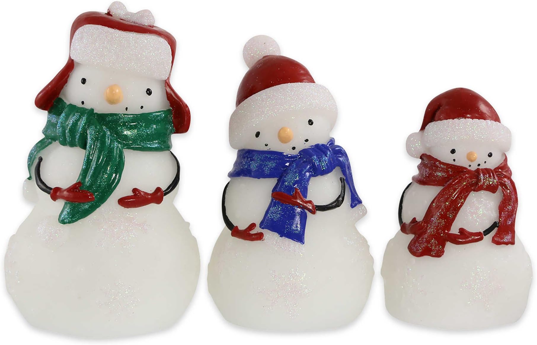 Loft Living 3-Piece LED Wax Snowman