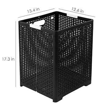 50's プードル　ランドリーハンパー Amazon｜キャスター付きハンパー ダブルランドリーバスケット 棚