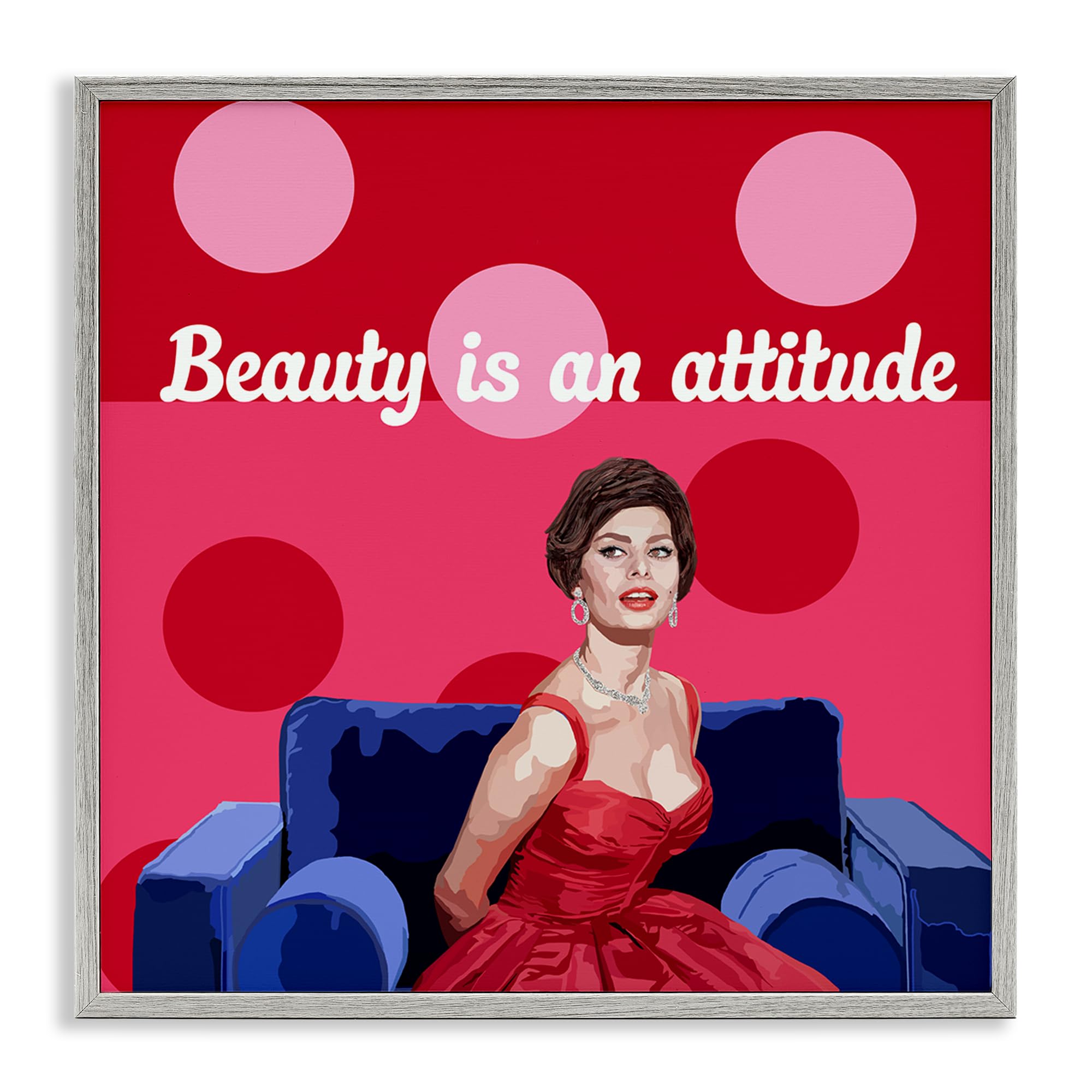 'Beauty Is An Attitude'| Framed Giclee Art
