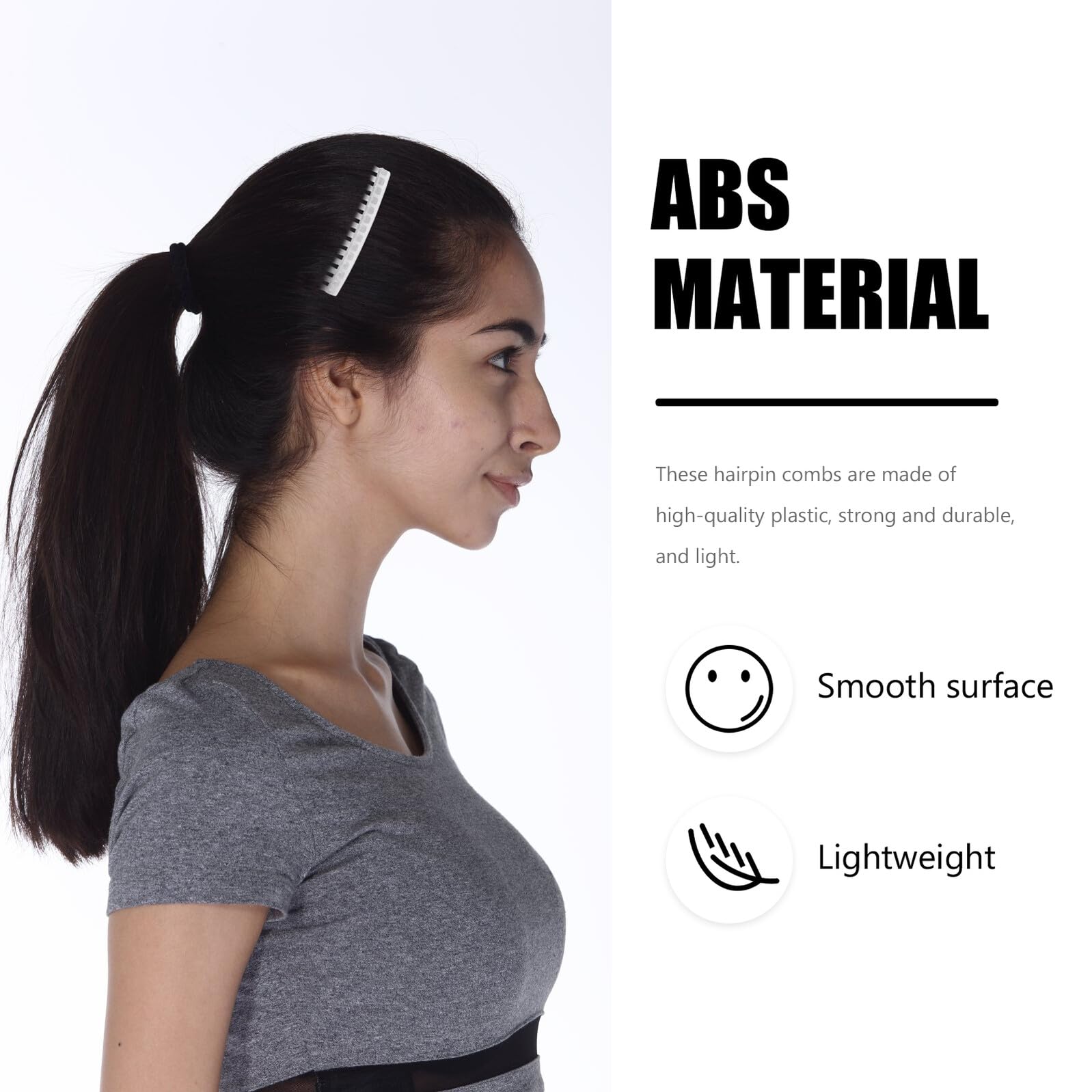 Pettinino Sposa per Chioma Trasparente, 10 Pezzi Abs, Elegante