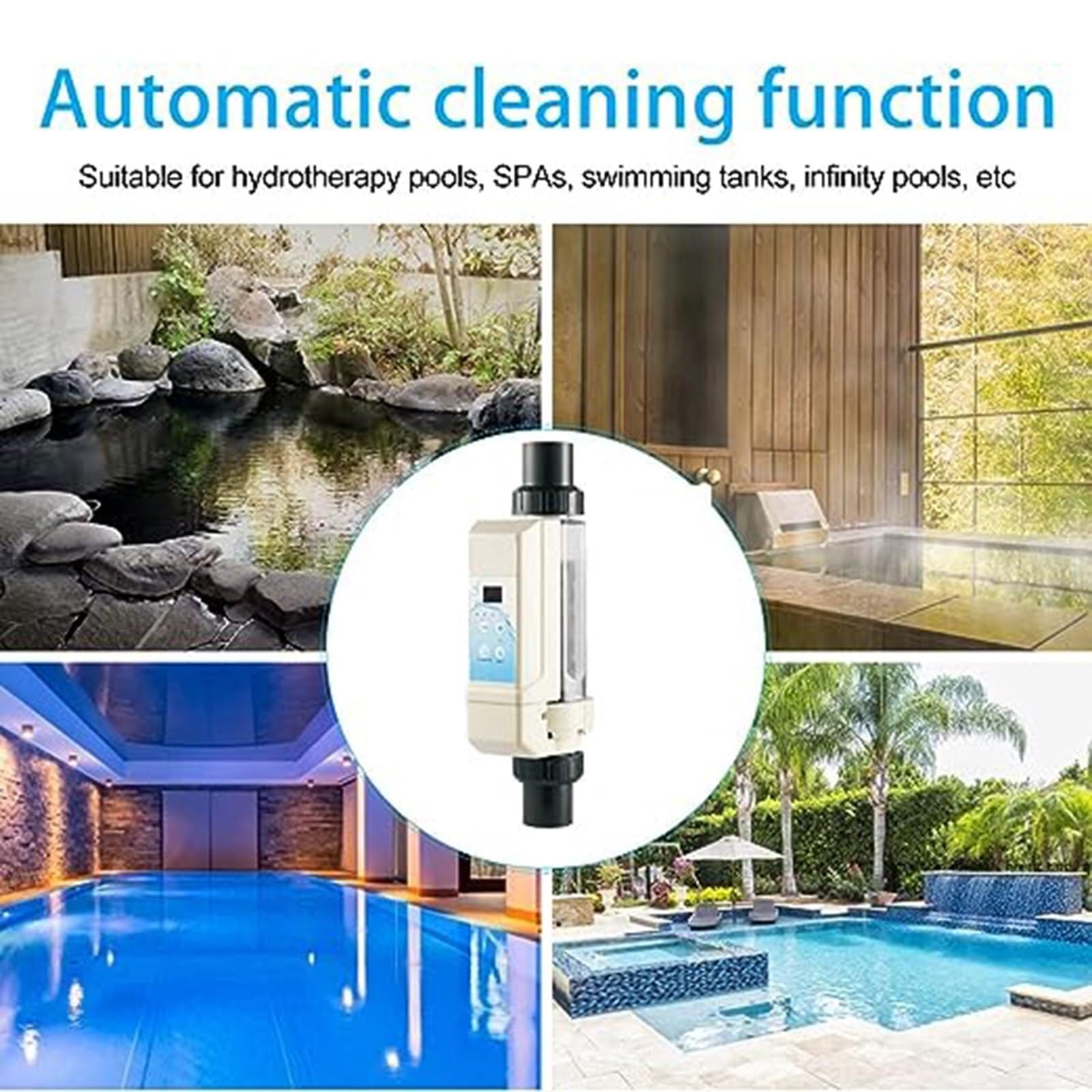 Sistema generador de Cloro, clorador de Agua Salada, Piscina con Sistema de Sal con Agua Salada para Piscina de SPA (tamaño: 20)