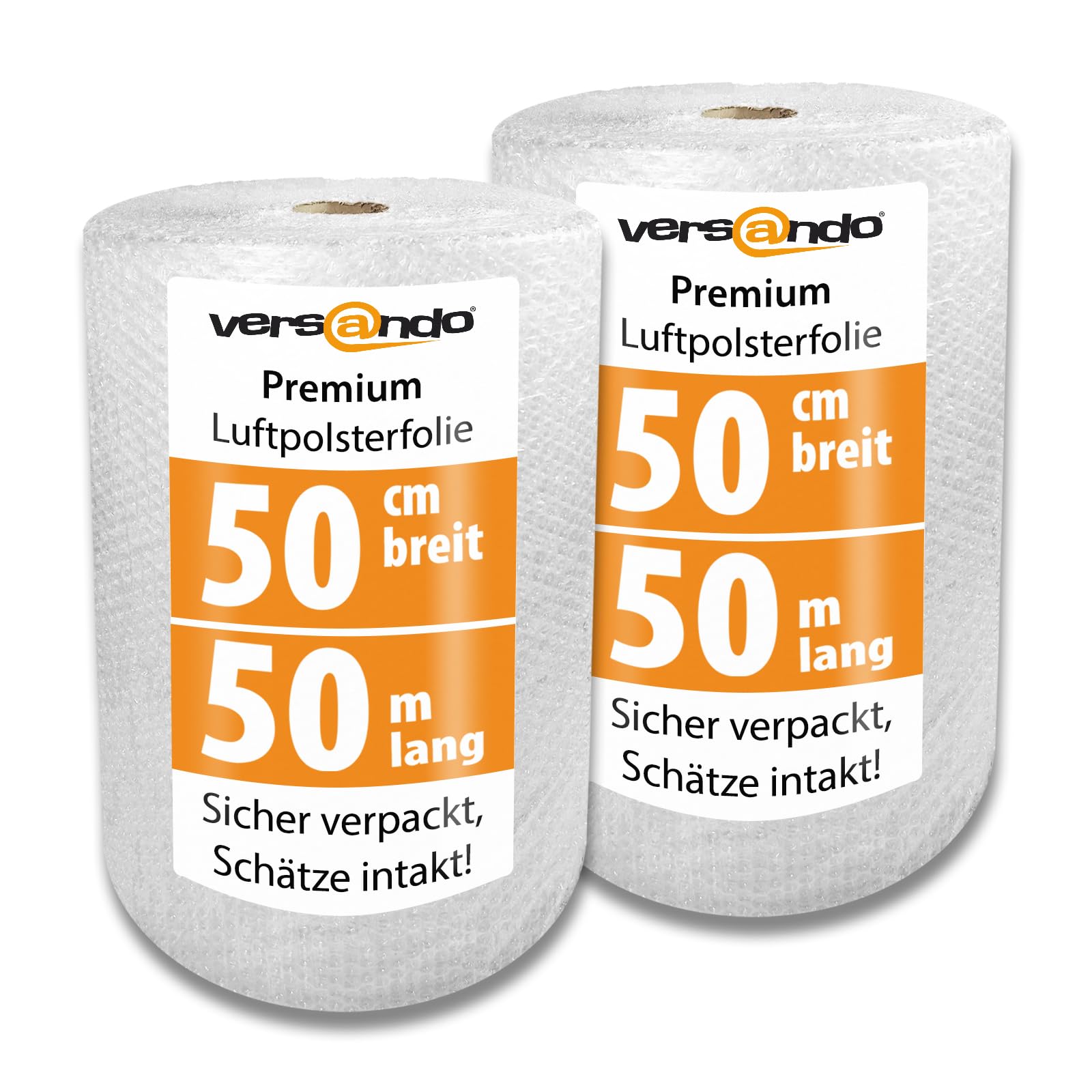 versando 2 envoltorios de burbujas de 50 m x 0,5 m, embalaje para | mudanzas, papel de burbujas de 2 capas