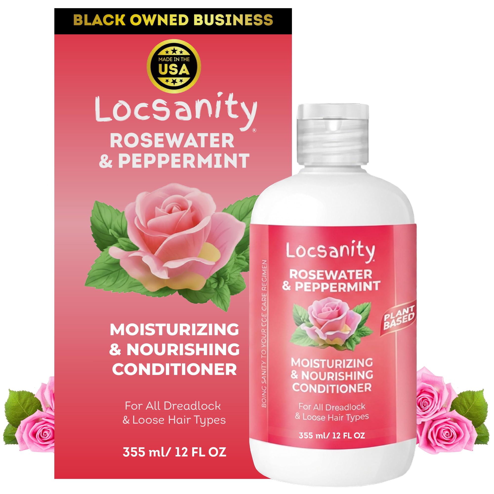 Locsanity Rosewater and Peppermint Conditioner