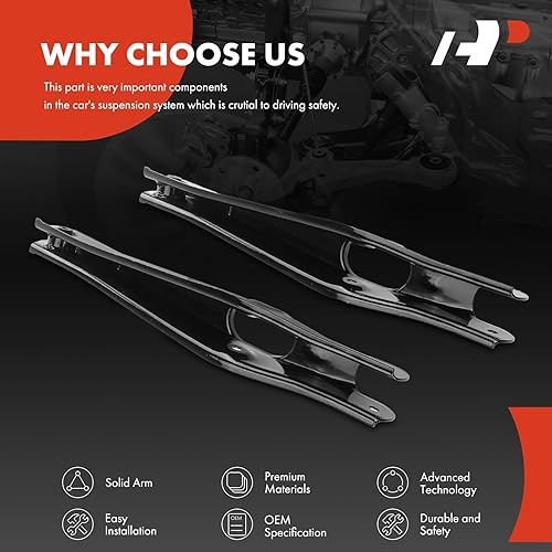 Miniatura 4 de A-Premium 2 brazos de control trasero inferior trasero con buje, compatibles con Chrysler 200 2011-2014, Sebring 2007-2010 y Dodge Avenger 2008-2014