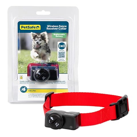 PetSafe Wireless Pet Containment System Receiver Collar - Battery-Operated Waterproof - Adjustable Receiver Collar with 5 Correction Levels