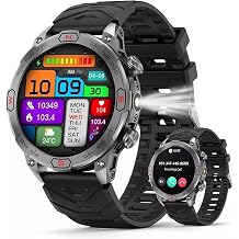 Smart Watch for Nokia 2760 Flip - with LED Flashlight, 1.43" AMOLED Display, Outdoor Smartwatch with Compass/Altitude/Air Pressure, Waterproof Fitness Tracker Watch