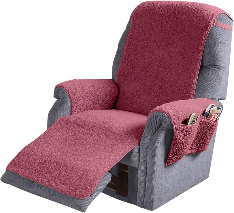 Carol Wright Gifts OnePiece Fleece Recliner Cover Office Products