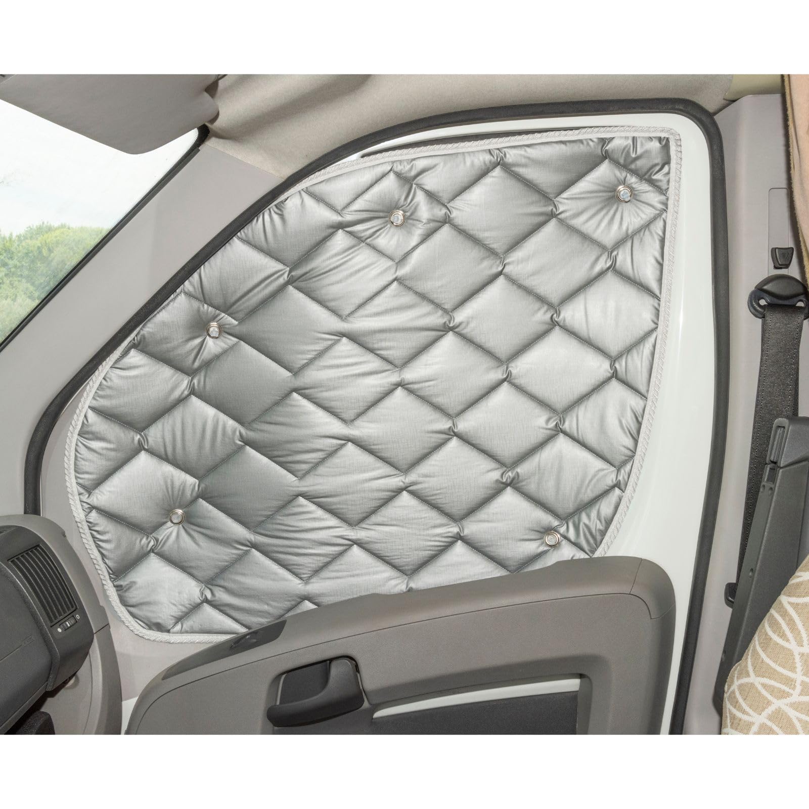 Marvix Persianas térmicas interiores de 9 capas premium para parabrisas de Fiat Ducato, Boxer y Relay 2006-2025 para autocaravanas con protección solar
