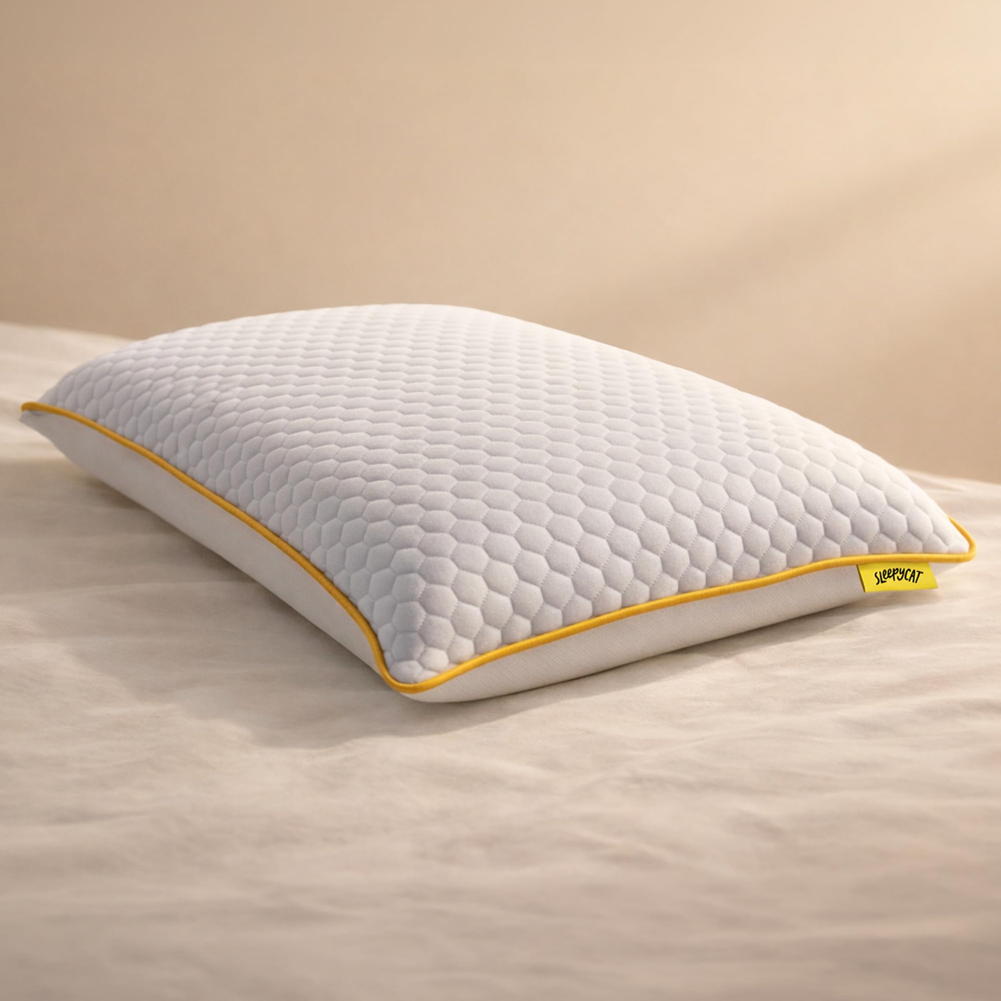 Slim Memory Foam Pillow for Spine Alignment & Pain-Relief