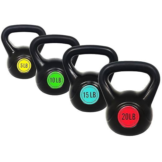OLIXIS Wide Grip Kettlebell Set 5-20lb