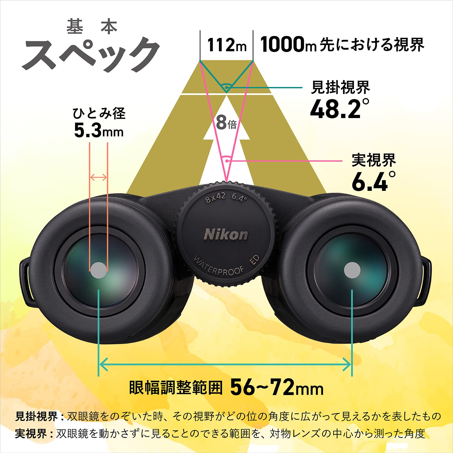 Nikon 双眼鏡 MONARCH M5 8x42 ダハプリズム式