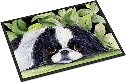 Caroline's Treasures SS8322MAT - Felpudo japonés de 18 x 27 pulgadas, para interiores y exteriores, para entrada, antideslizante, lavable, pelo