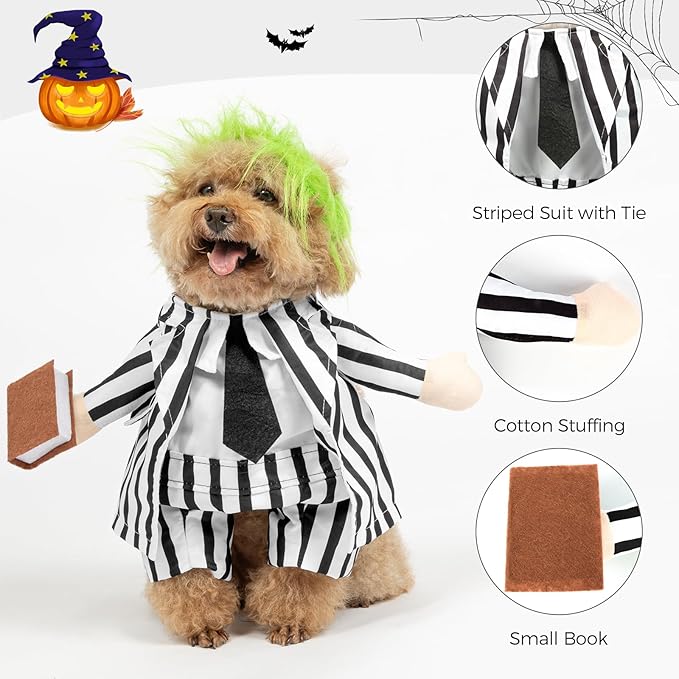 Disfraz de Halloween para Perro DELIFUR - Traje de Caballero Ajustable miniatura 2