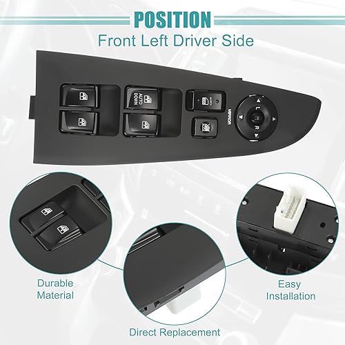 Miniatura 6 de ACROPIX Interruptor de elevalunas eléctrico delantero izquierdo del lado del conductor para Hyundai Elantra Blue GLS SE Touring GLS Touring SE 2.0L