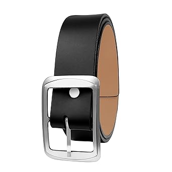 Boys Casual Formal Party Artificial Leather Belt (Black)