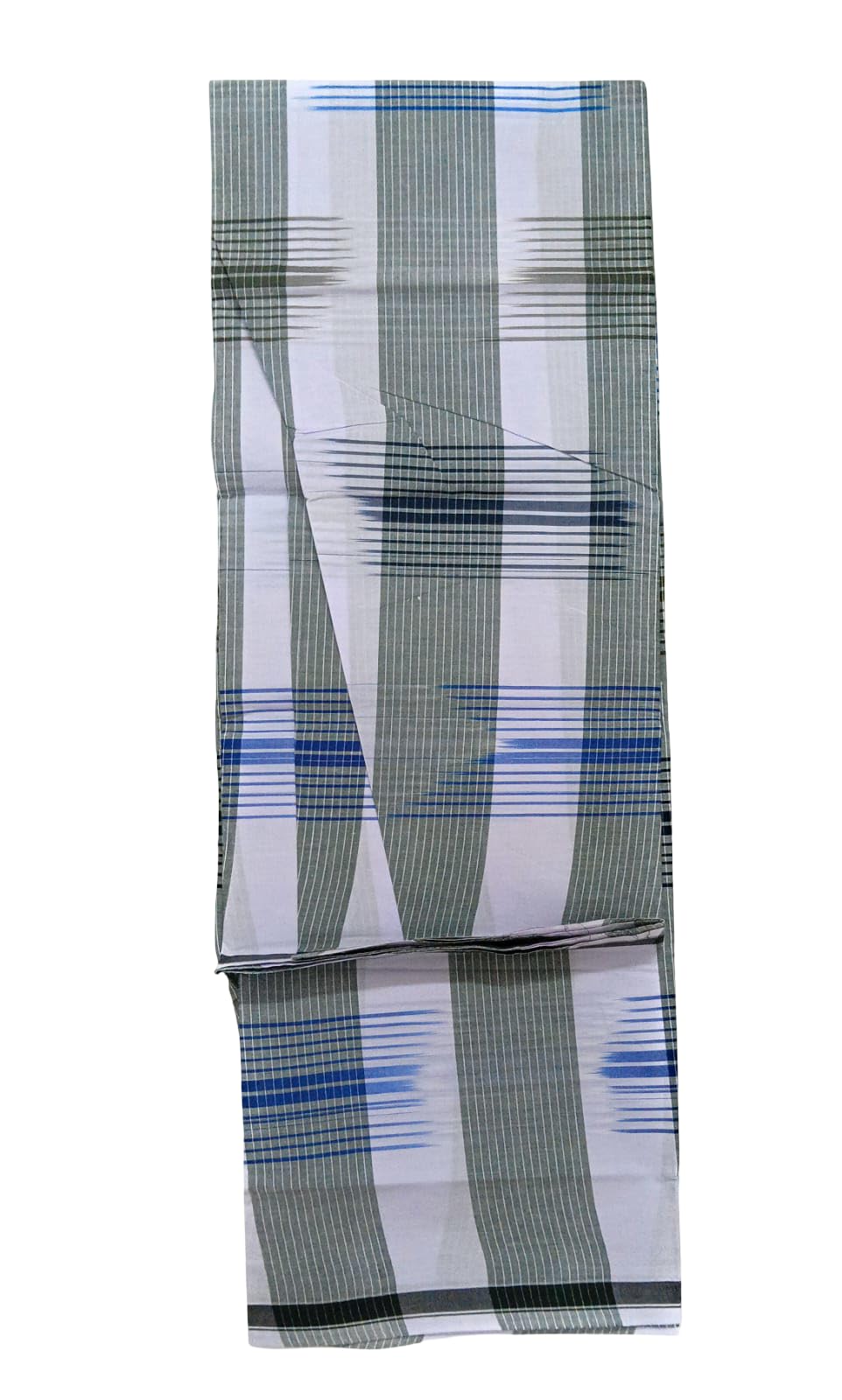 ISMAIL Men's Pure Cotton 100 x 100 premium qaulilty Unstitched Lungi Light Weight And Comfortable(Light colour) PLMLH457-picture-34