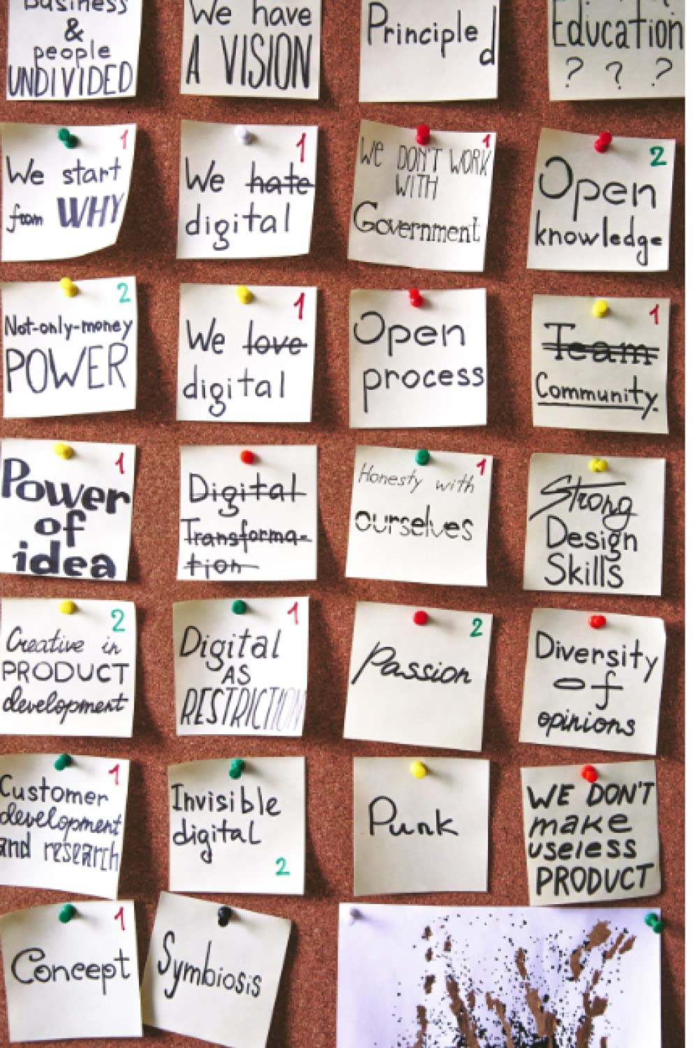 Passion, Power, Concept, Design: Motivational Checkered Notebook