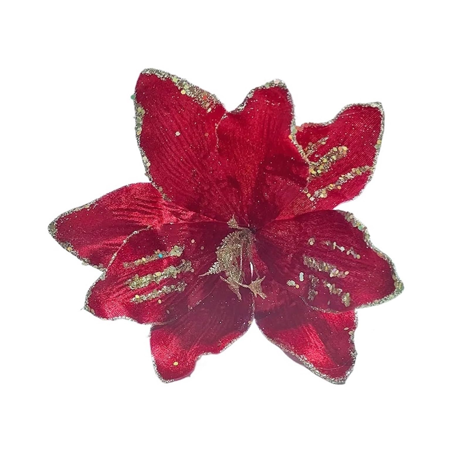 Casetlong 5Pcs Artificial Flower Decoration Ornament Home Layout DIY Garland(Red)