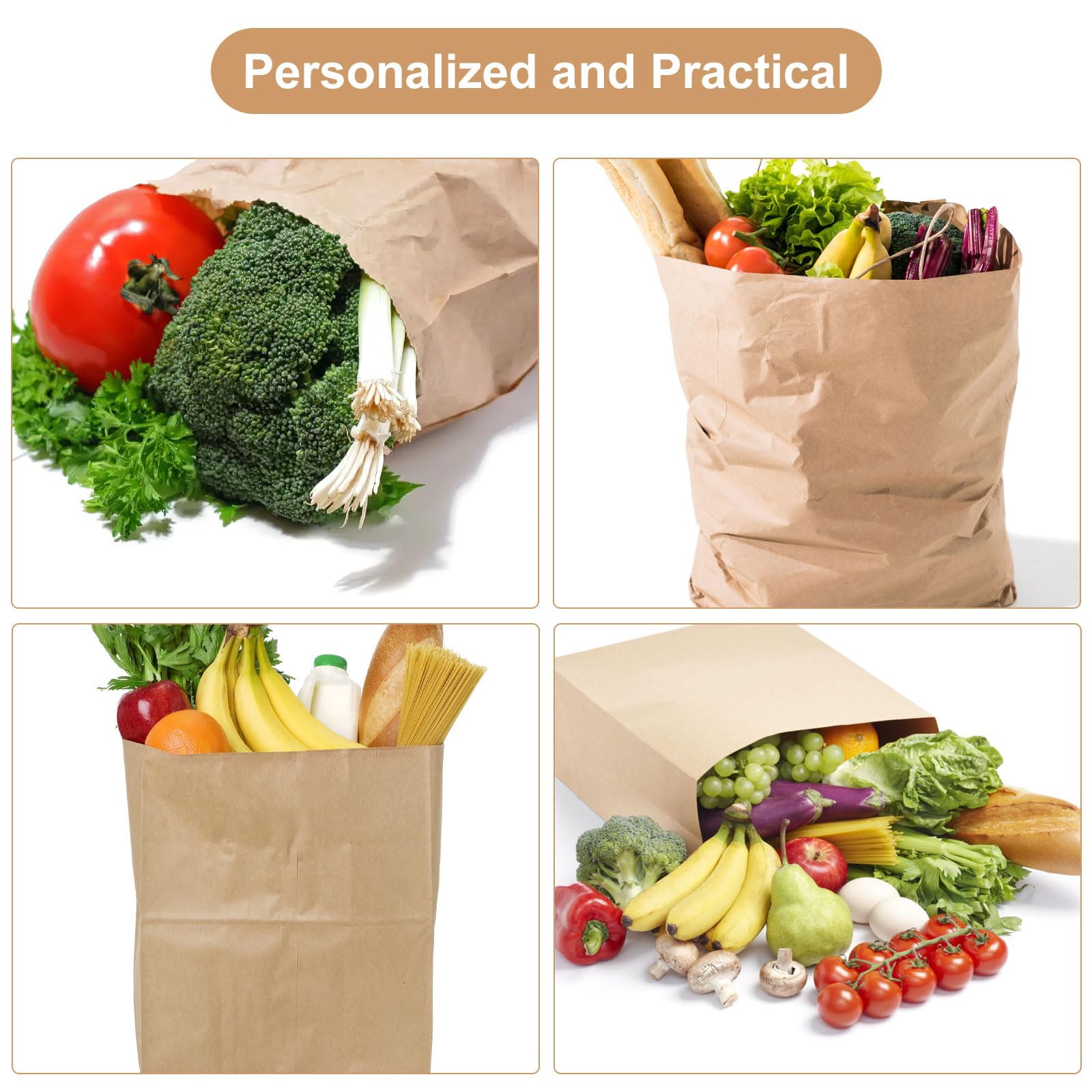 Sacchetti In Carta Kraft Bianca: Eleganti E Personalizzabili - Foto 5