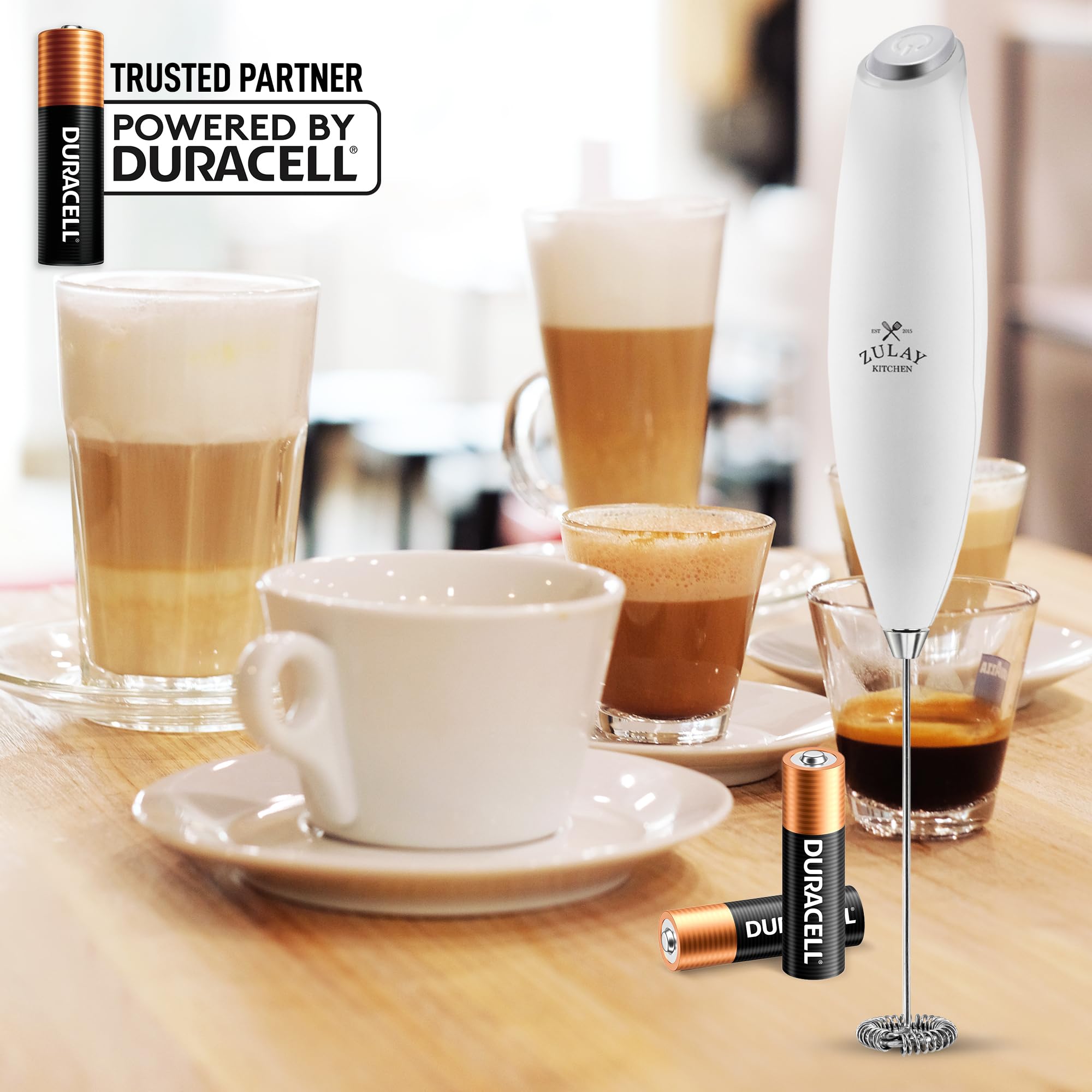 ZK Milk Frother OG No Stand - White - 2B : Amazon.ca: Home