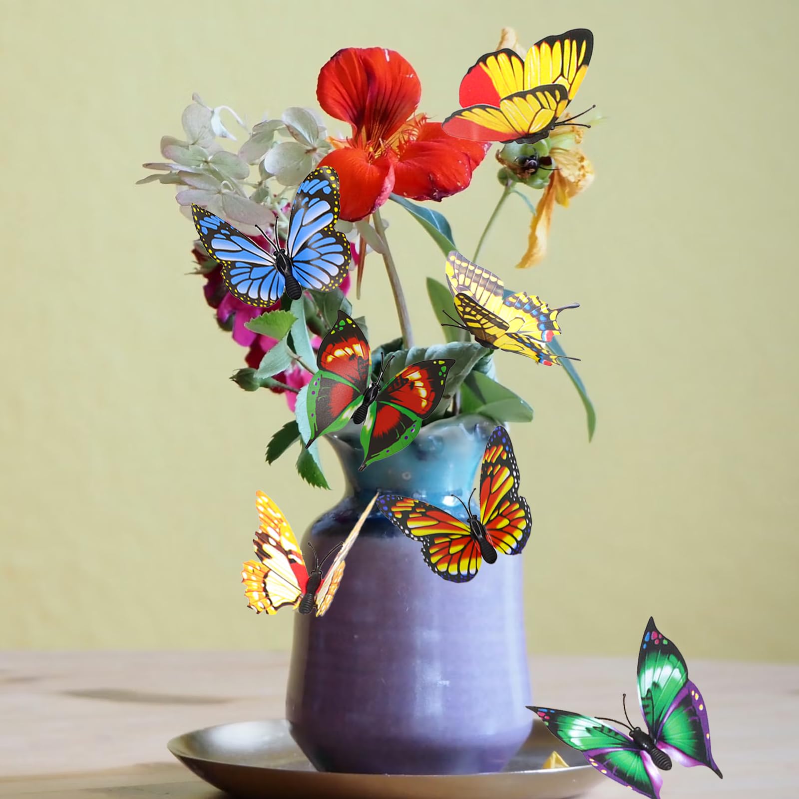 Tuxiaobu 24 Pcs Butterfly Garden Decor Stakes - Image 2