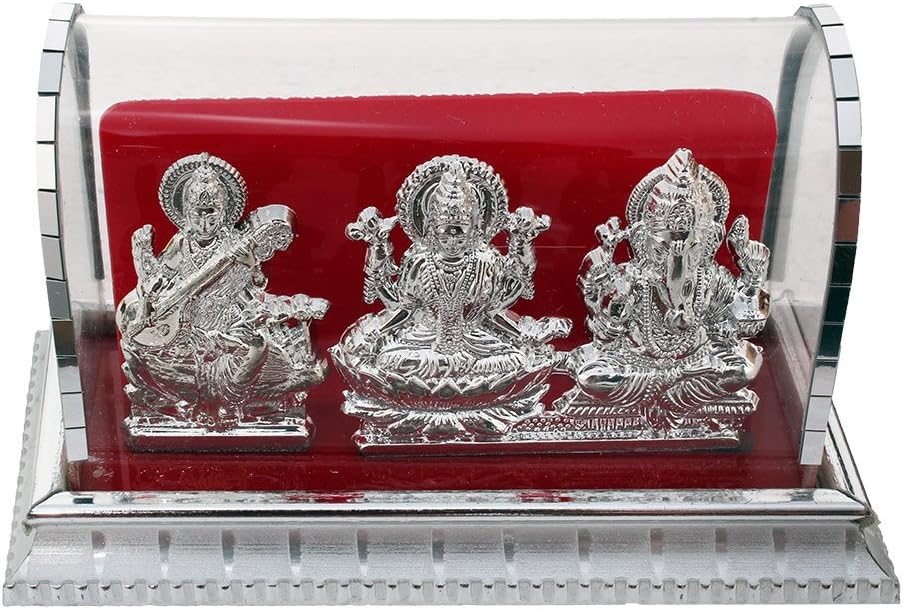 Goddess Lakshmi / Laxmi & Lord Ganesha Idol God Statue(H-13 Cm)