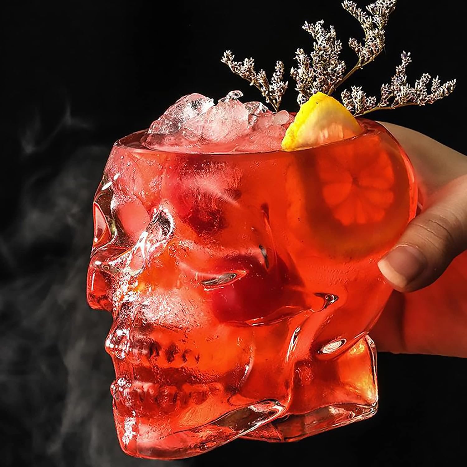 New Skull 350ML 12oz Wine Glass: Large Halloween Themed Party & - Funny Skull Cup for Spirits & Vodka (1pcs) - Image 3