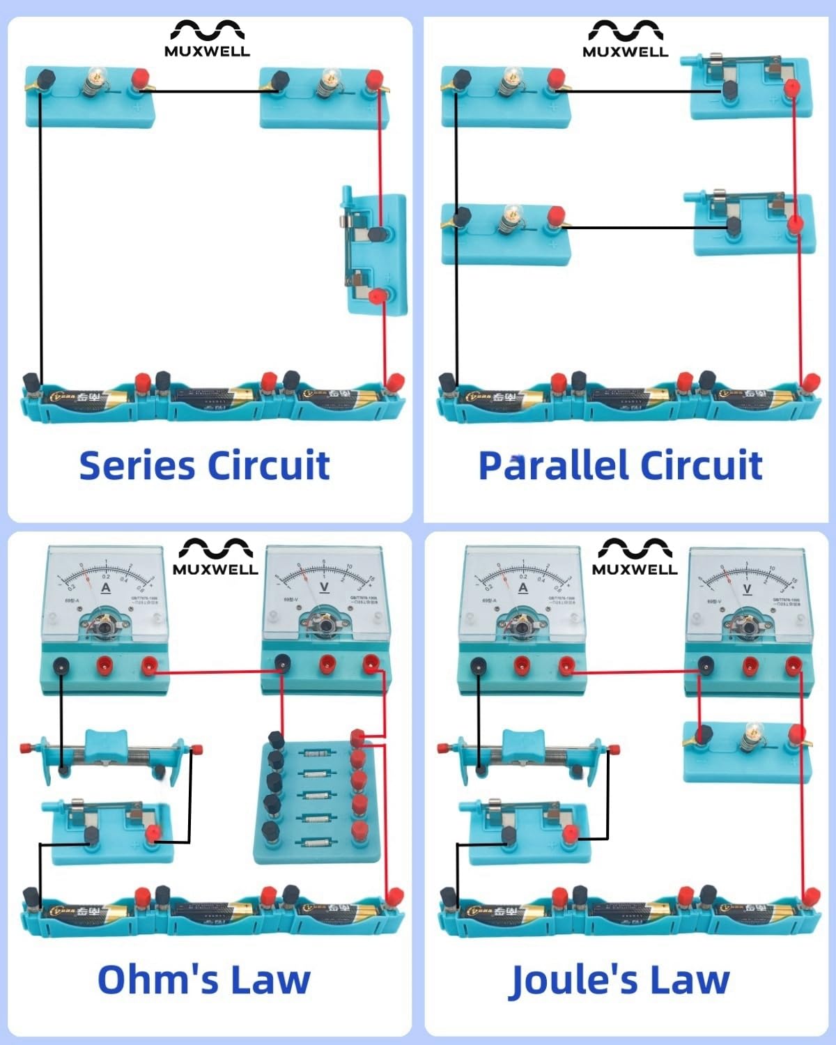 Circuito de electricidad y kits de experimentos de magnetismo, electromagnetismo Elementary Electronics