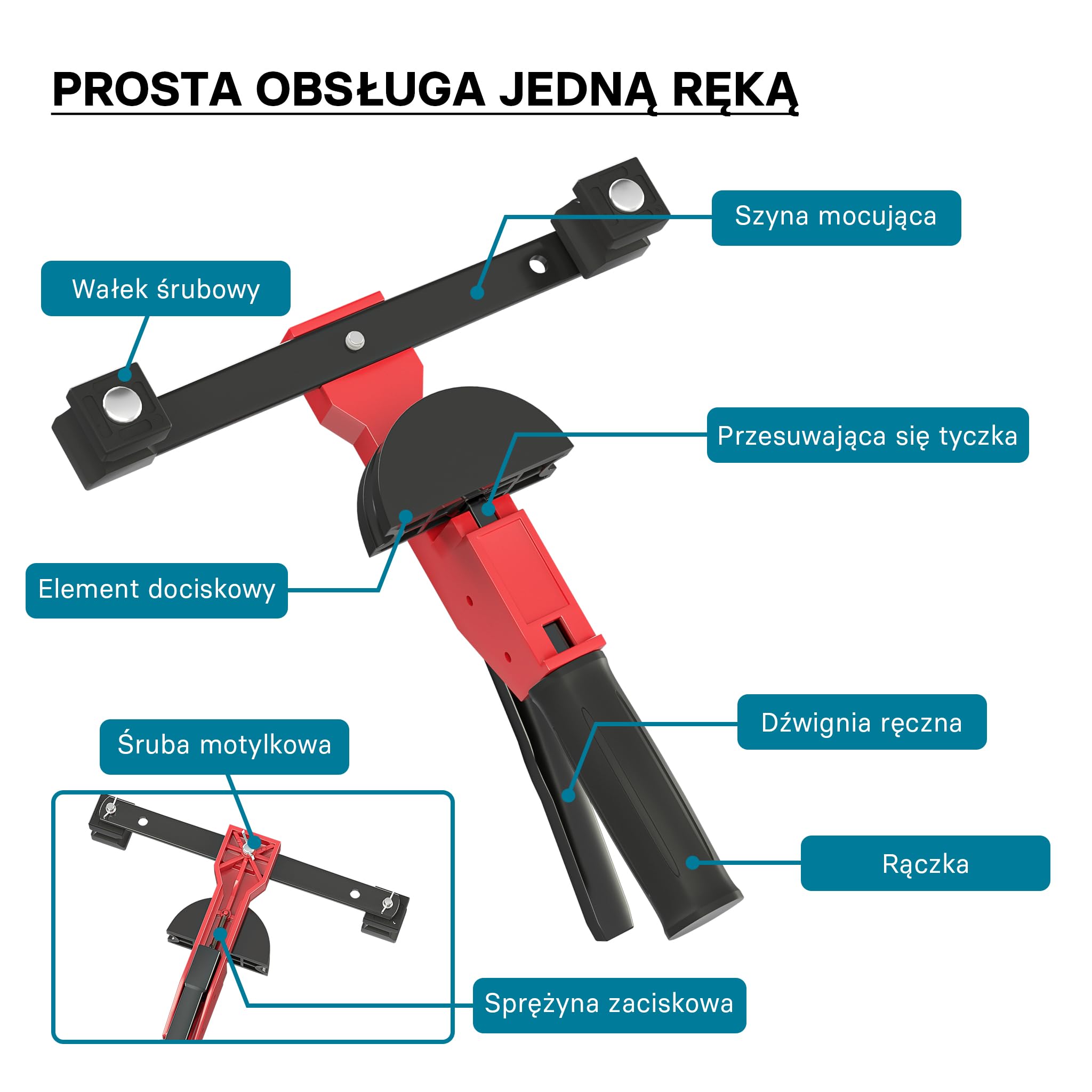 Wiltec Giętarka do rur ręczna, do średnic 14-32 mm i do kąta maks. 90°, nadaje się do rur aluminiowych, miedzianych i plastikowych