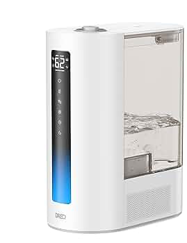 Dreo 加湿器 スチーム式 大容量 6L 卓上 ハイブリッド式加湿器 加熱式 Amazon.co.jp: Dreo 加湿器 大容量 6L 【2024年新登場】 卓上