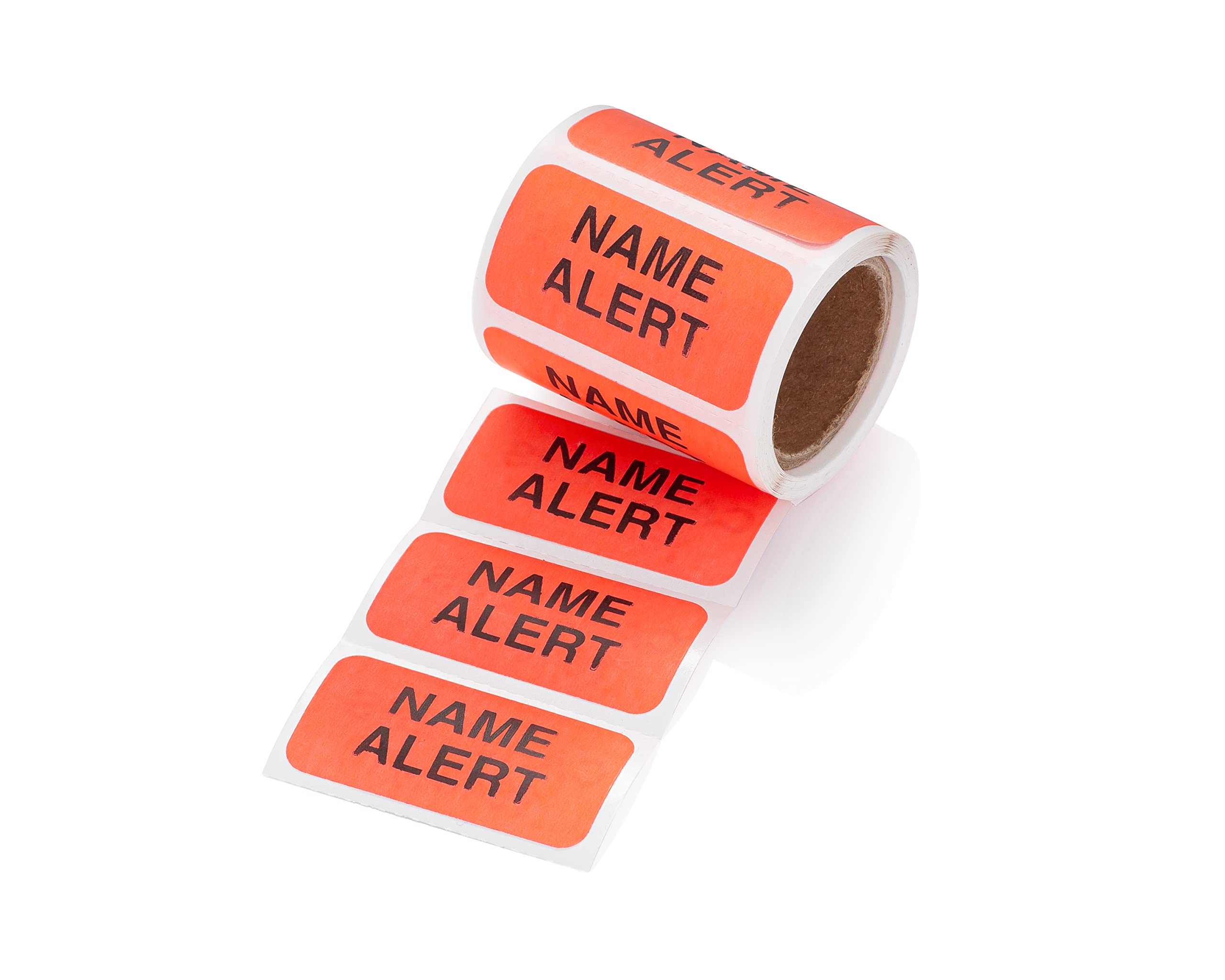 Carstens Medical Stickers – Name Alert, Alert and Instruction Labels for Medical Charts, Red and Black, Roll of 100 Patient Chart Labels, W1.5" x H.75