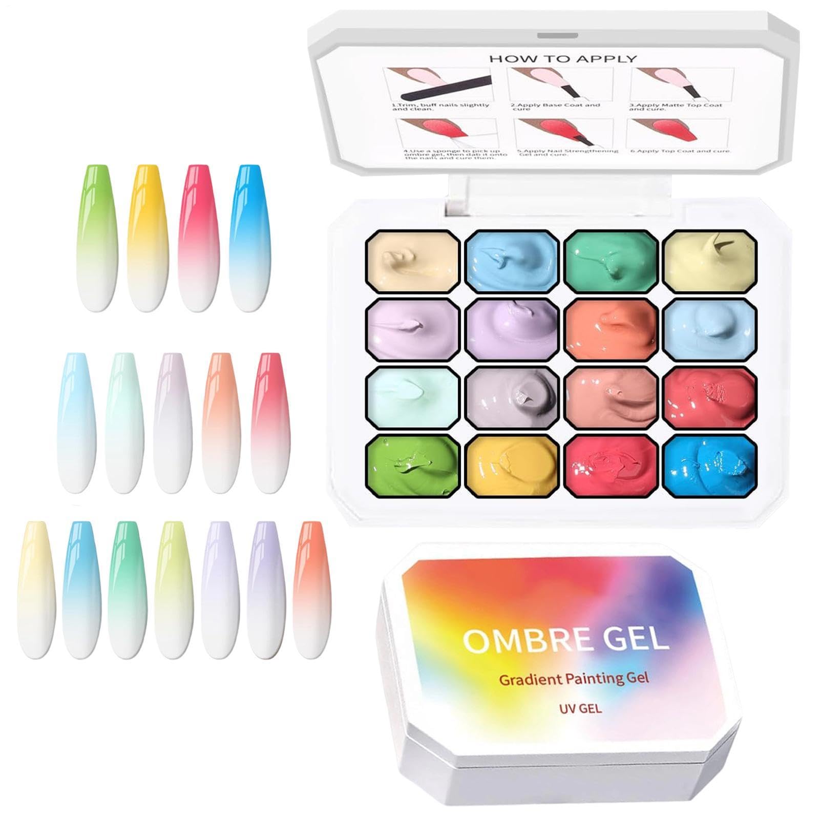 Gel de uñas patting pigmentado para solucionar los diseños de manicura difíciles 8
