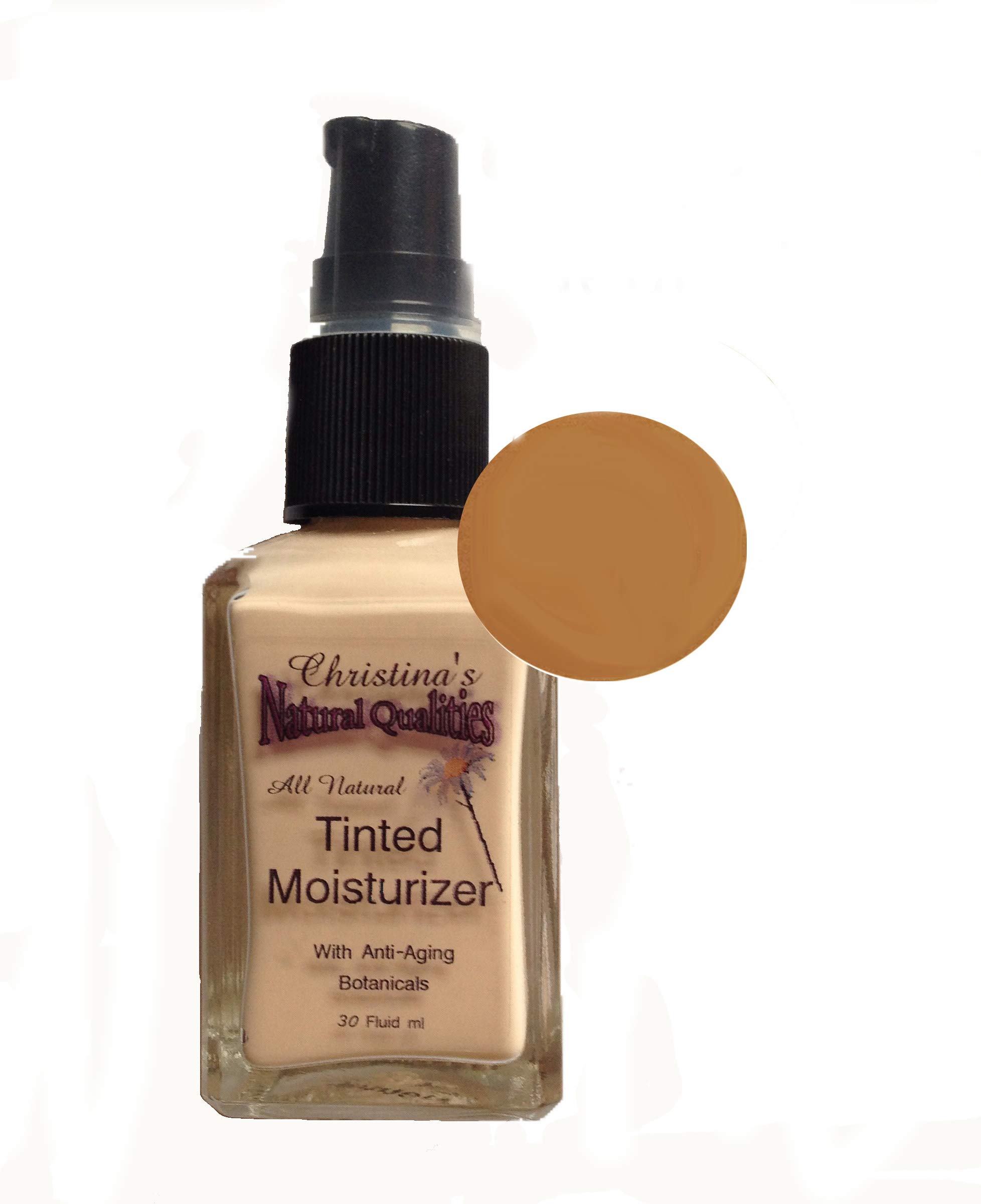 Tinted Moisturizer All Natural Herbal Liquid Foundation - 1oz Dark Neutral