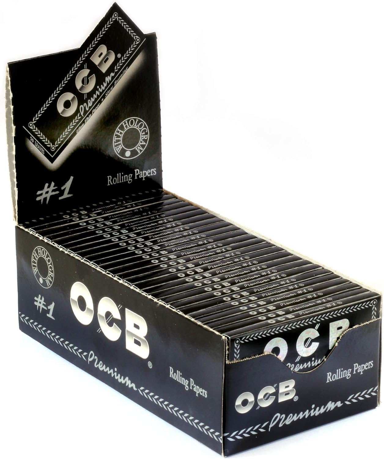 OCB Premium Slim Rolling Cigarette Paper Smoking Paper - 1 Pack of 50, 100 g