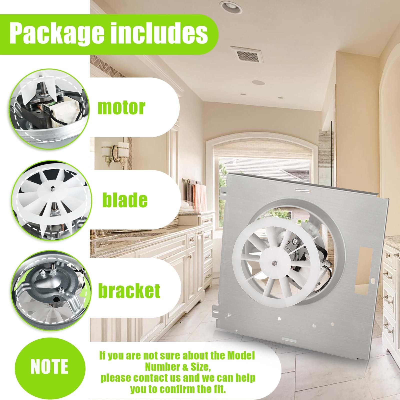 Amazon.com: 763RLN B Unit,763RL B Unit Bathroom Fan Motor Assembly  