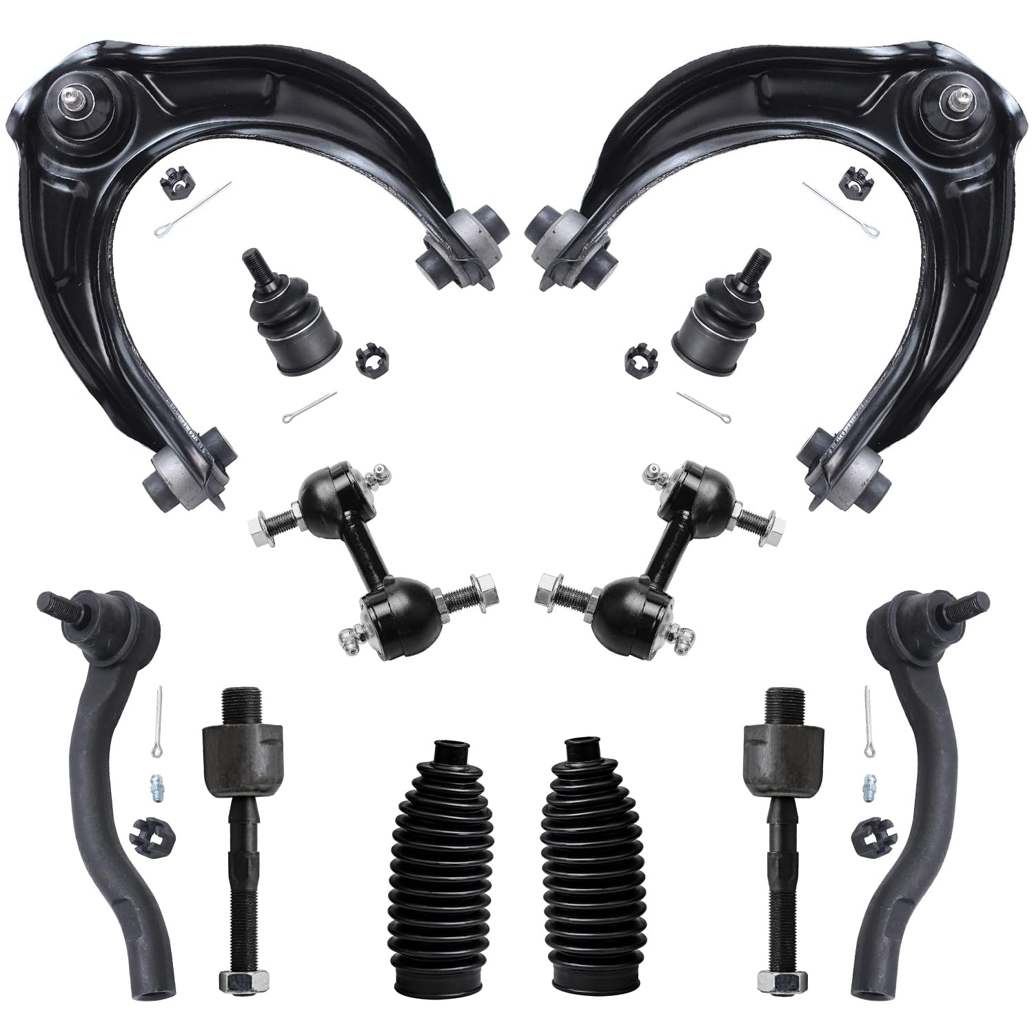 Detroit Axle - Front End Control Arms Kit for 2008-2012 Honda Accord, 2