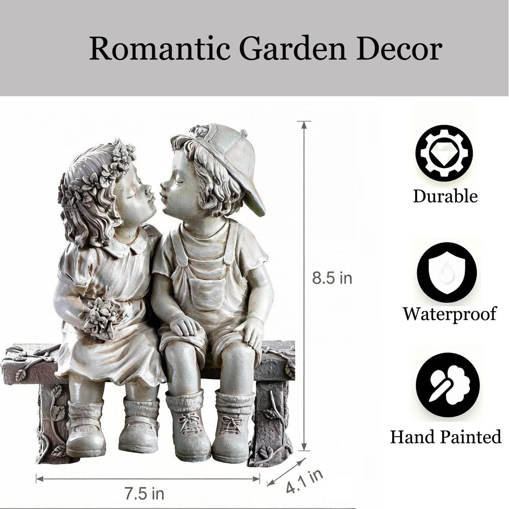 Amazon.com: Ahbuohe Garden First Kiss Outdoor Statue Decorative